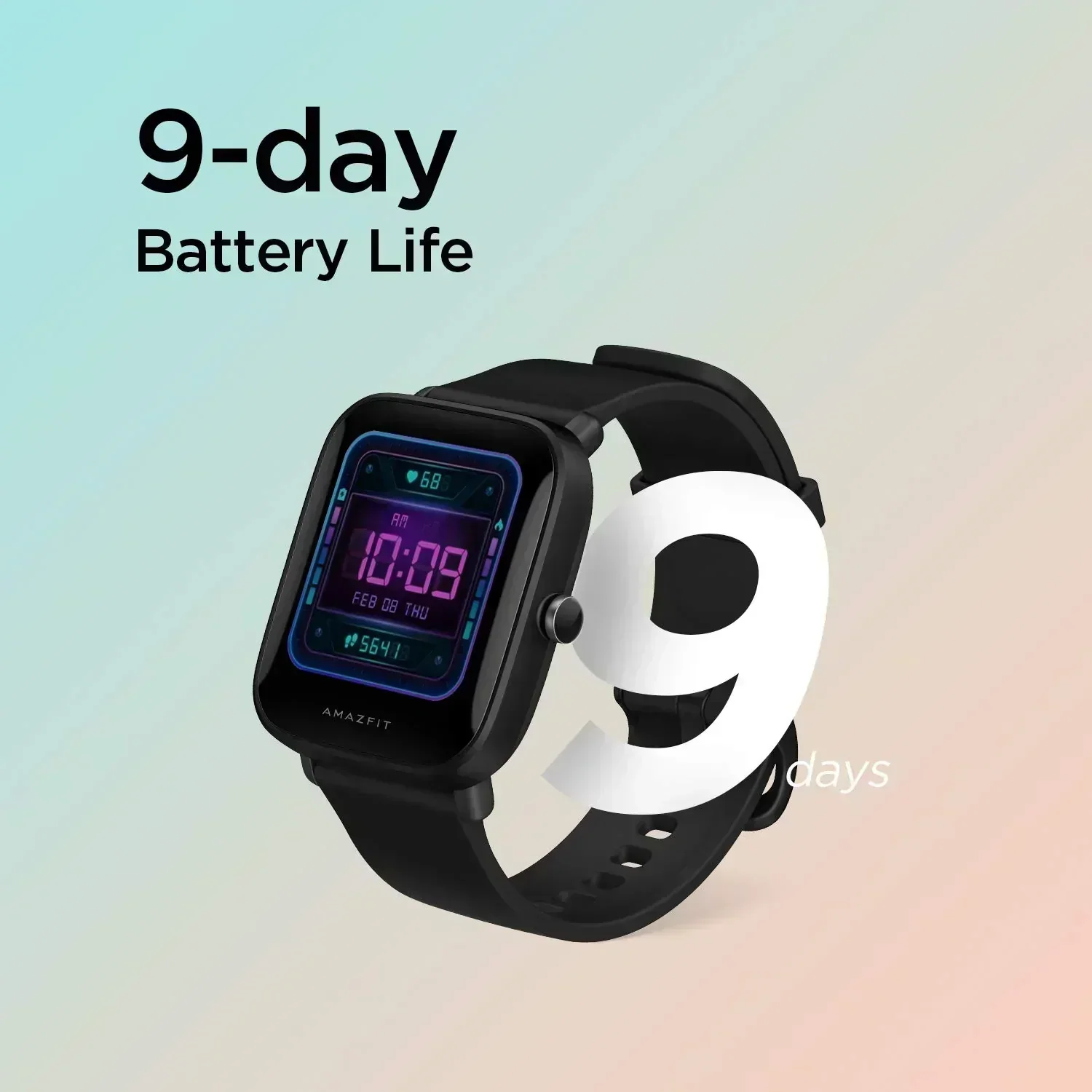 Amazfit Bip U Smart Watch (Black) - Image 7