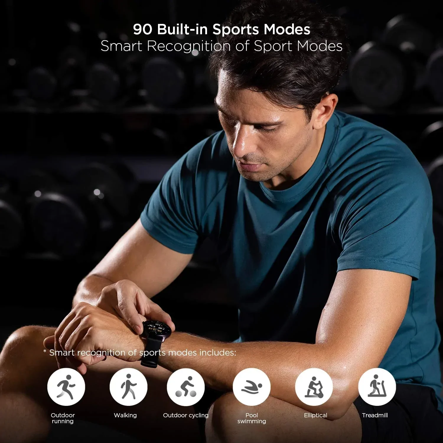 Amazfit GTR 2e Smart Watch (Black) - Image 6