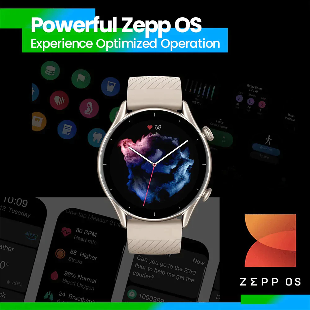 Amazfit GTR 3 Smart Watch (Black) - Image 3