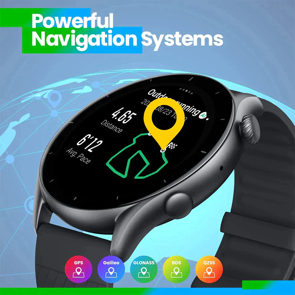 Amazfit GTR 3 Smart Watch (Black) - Image 8