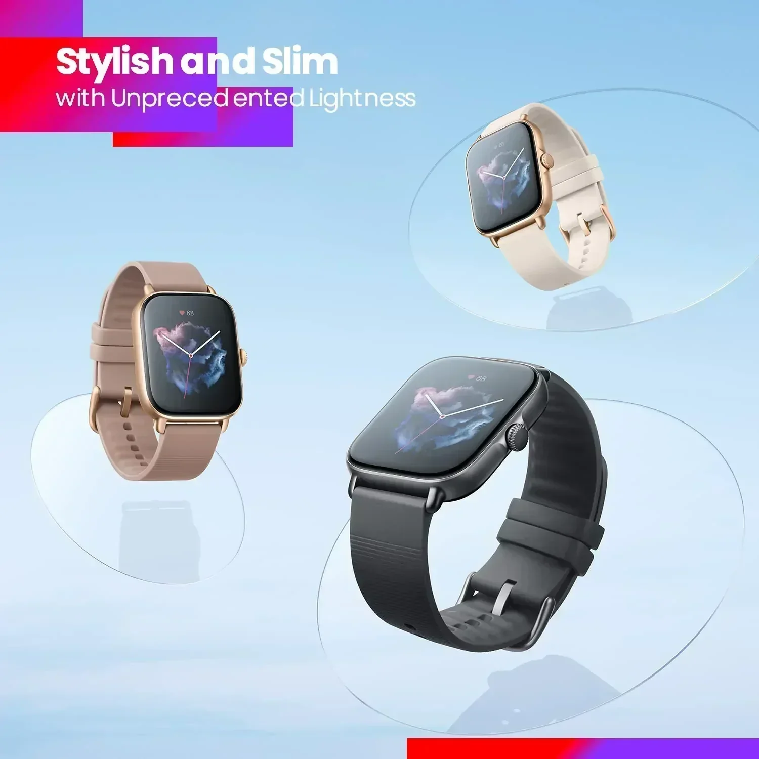 Amazfit GTS 3 Smart Watch (black) - Image 2