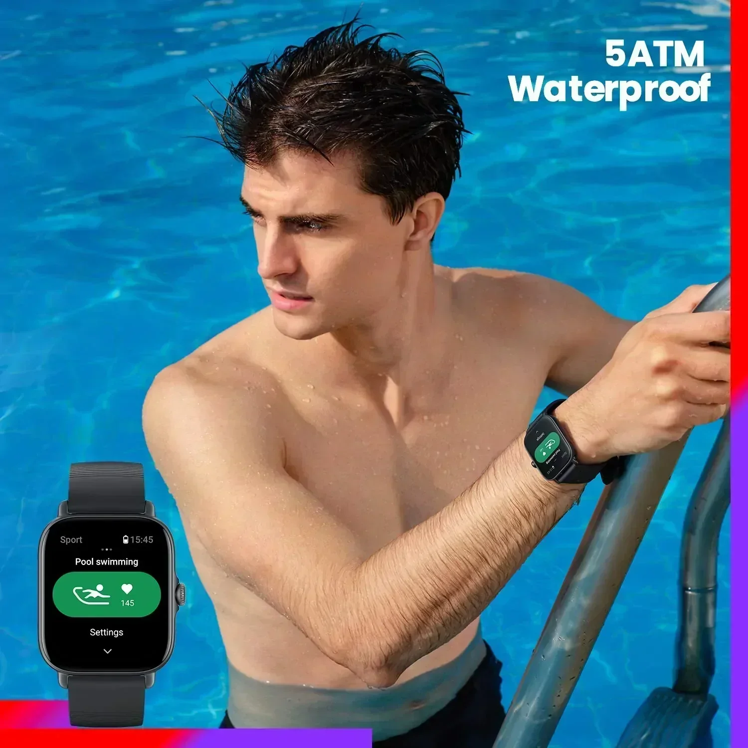 Amazfit GTS 3 Smart Watch (black) - Image 5