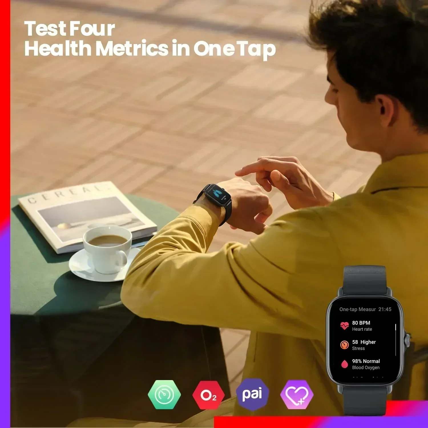 Amazfit GTS 3 Smart Watch (black) - Image 9