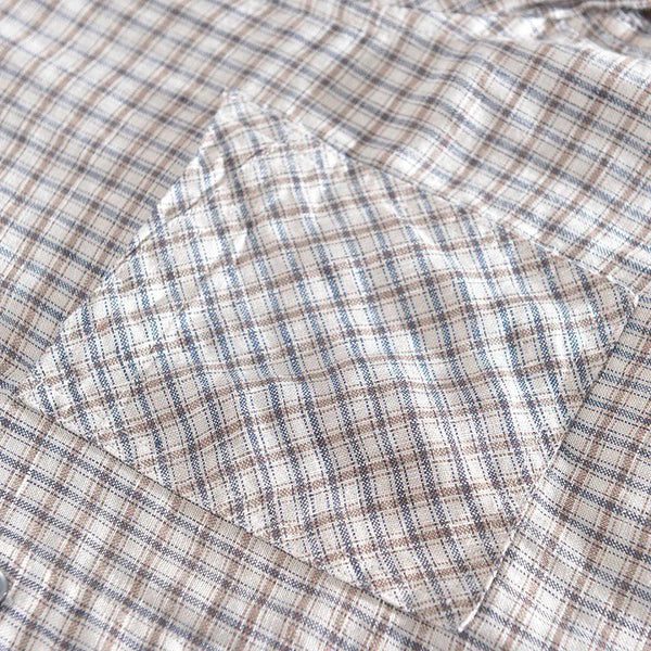 Brown Checks Casual Shirt For Men - Image 3