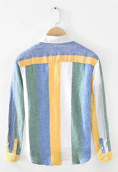 Combo Of 2 Full Sleeve Pure Cotton Stitched Shirt For Men - Image 9