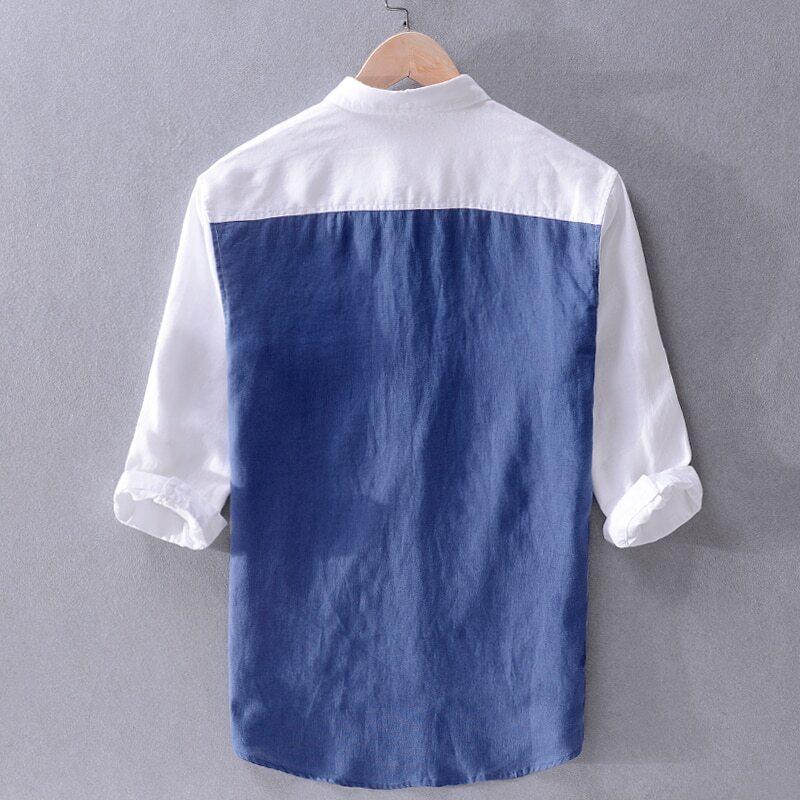 Combo Of 2 Full Sleeve Pure Cotton Stitched Shirt For Men - Image 10