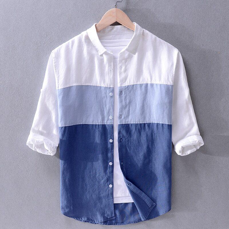 Combo Of 2 Full Sleeve Pure Cotton Stitched Shirt For Men - Image 4