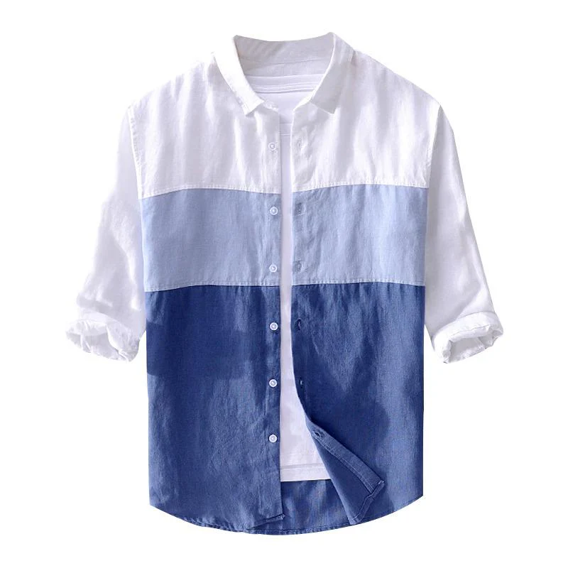 Combo Of 2 Full Sleeve Pure Cotton Stitched Shirt For Men - Image 9