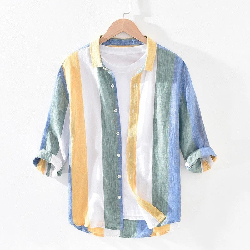 Combo Of 2 Pure Cotton Stitched Shirt For Men-22 - Image 3
