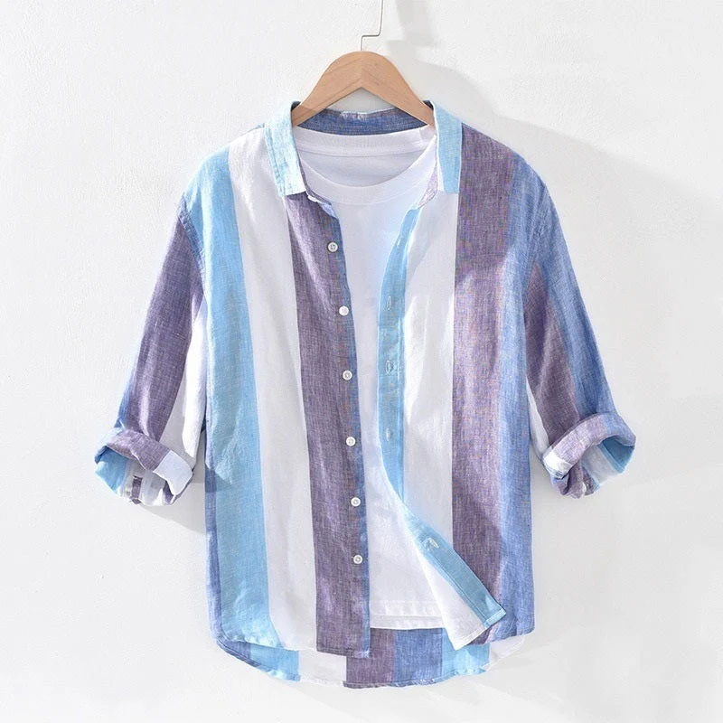 Combo Of 2 Pure Cotton Stitched Shirt For Men-31 - Image 3