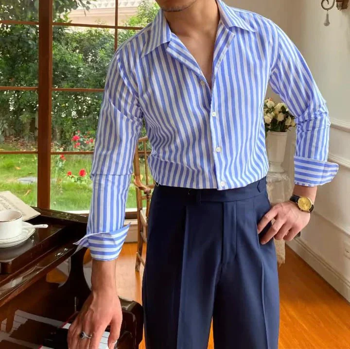 Extra Fine Cotton Broadcloth Italian Crush Shirt - Image 3