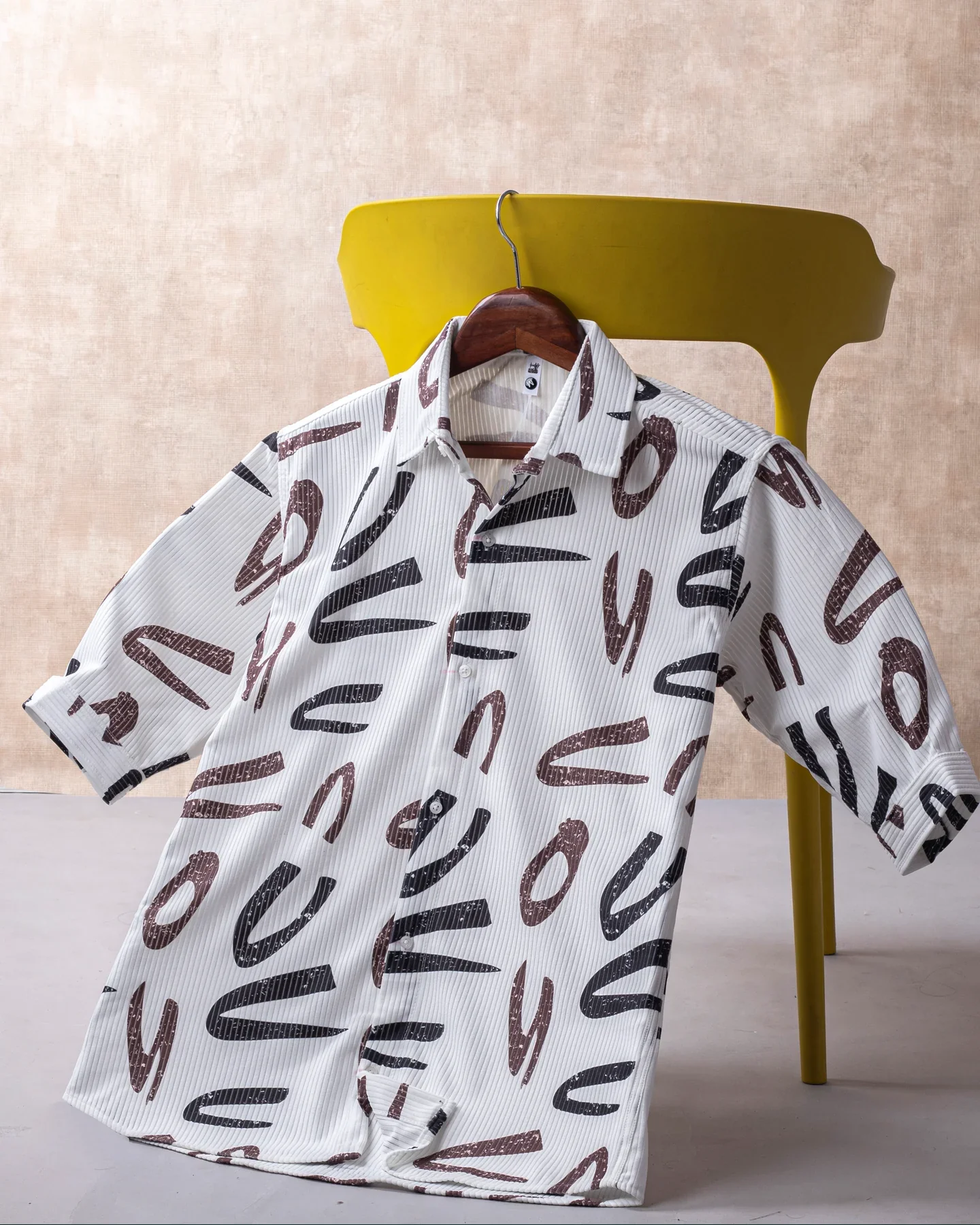 FANTABULOUS OFF-WHITE YORK ABSTRACT PRINT SHIRT - Image 2
