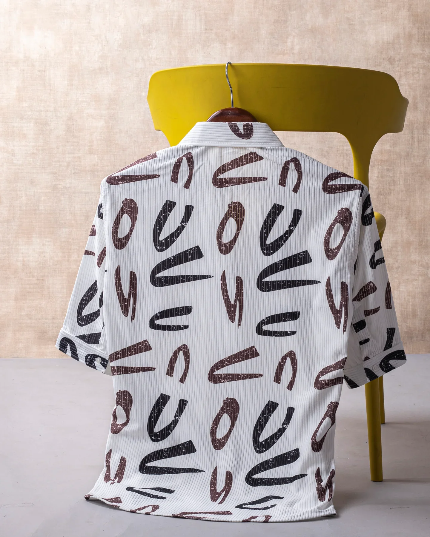 FANTABULOUS OFF-WHITE YORK ABSTRACT PRINT SHIRT - Image 3