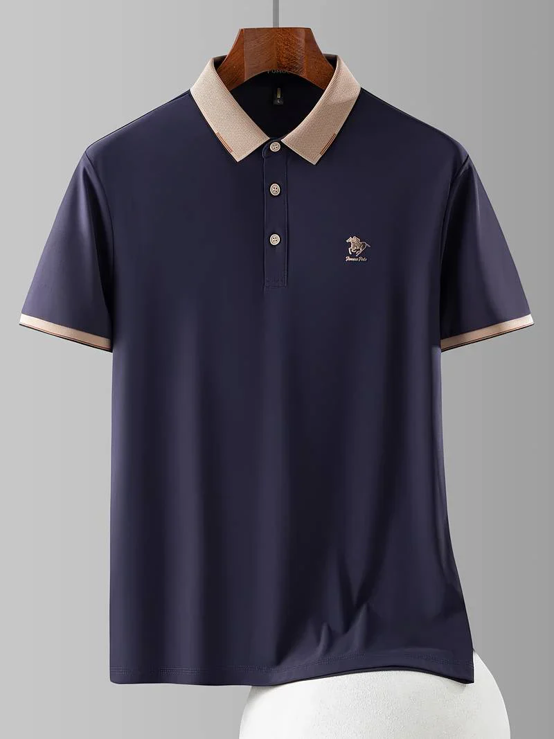 HIGH QUALITY PUFF PRINTING MEN'S POLO T SHIRT - Image 2