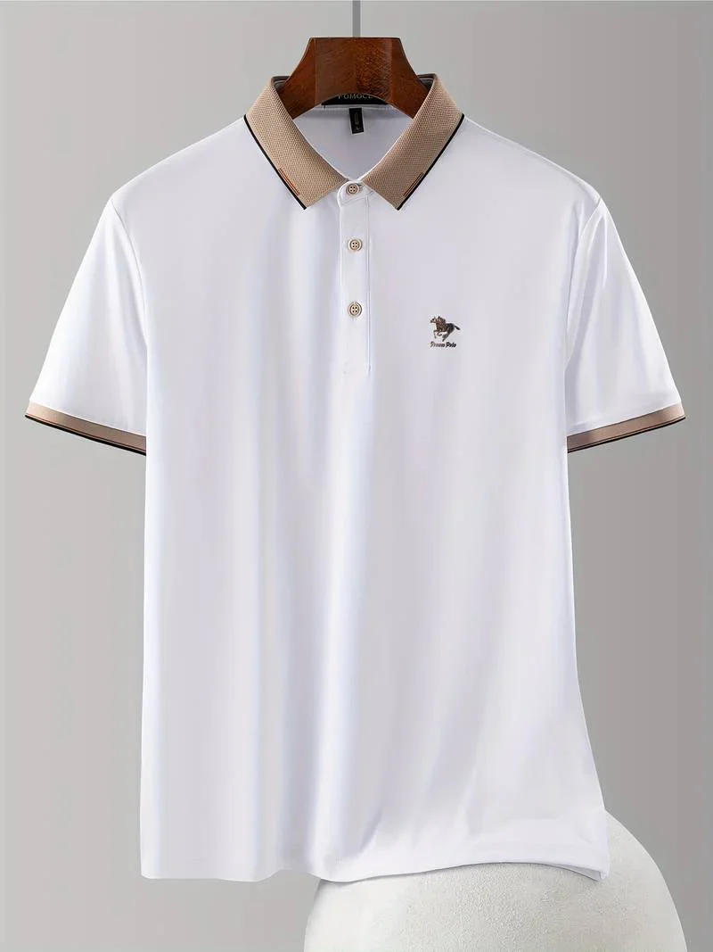 HIGH QUALITY PUFF PRINTING MEN'S POLO T SHIRT - Image 2