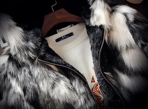 Mens Button Up Casual Detachable Hooded Jacket - Image 3