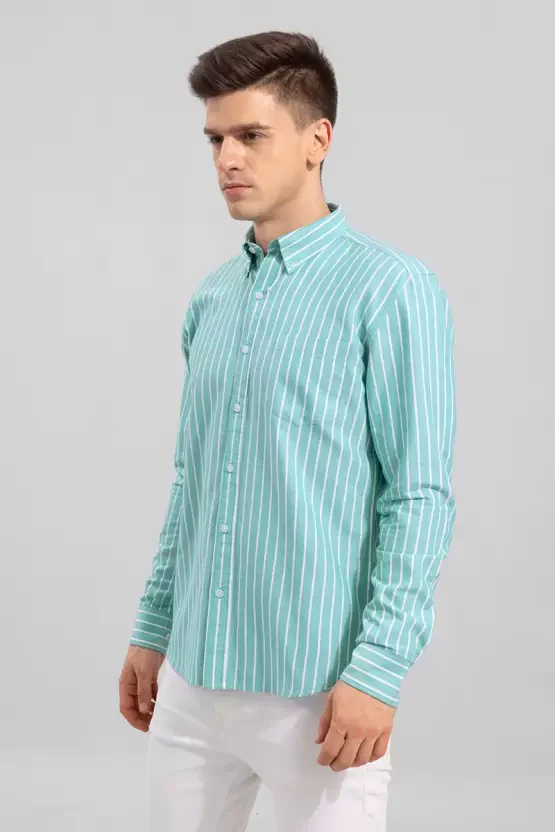 Mint Green Lining Shirt for Men - Image 5