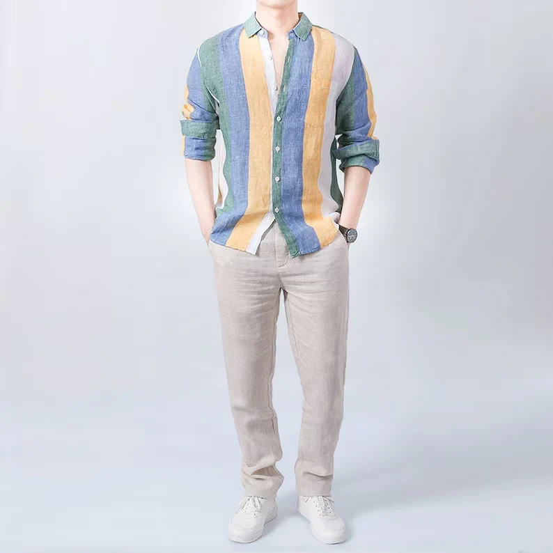 Multicolor Fancy Full Sleeves Shirt - Image 5