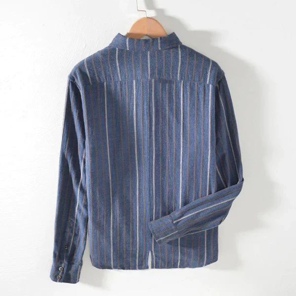 Navyblue Stripe Casual Shirt For Men - Image 2