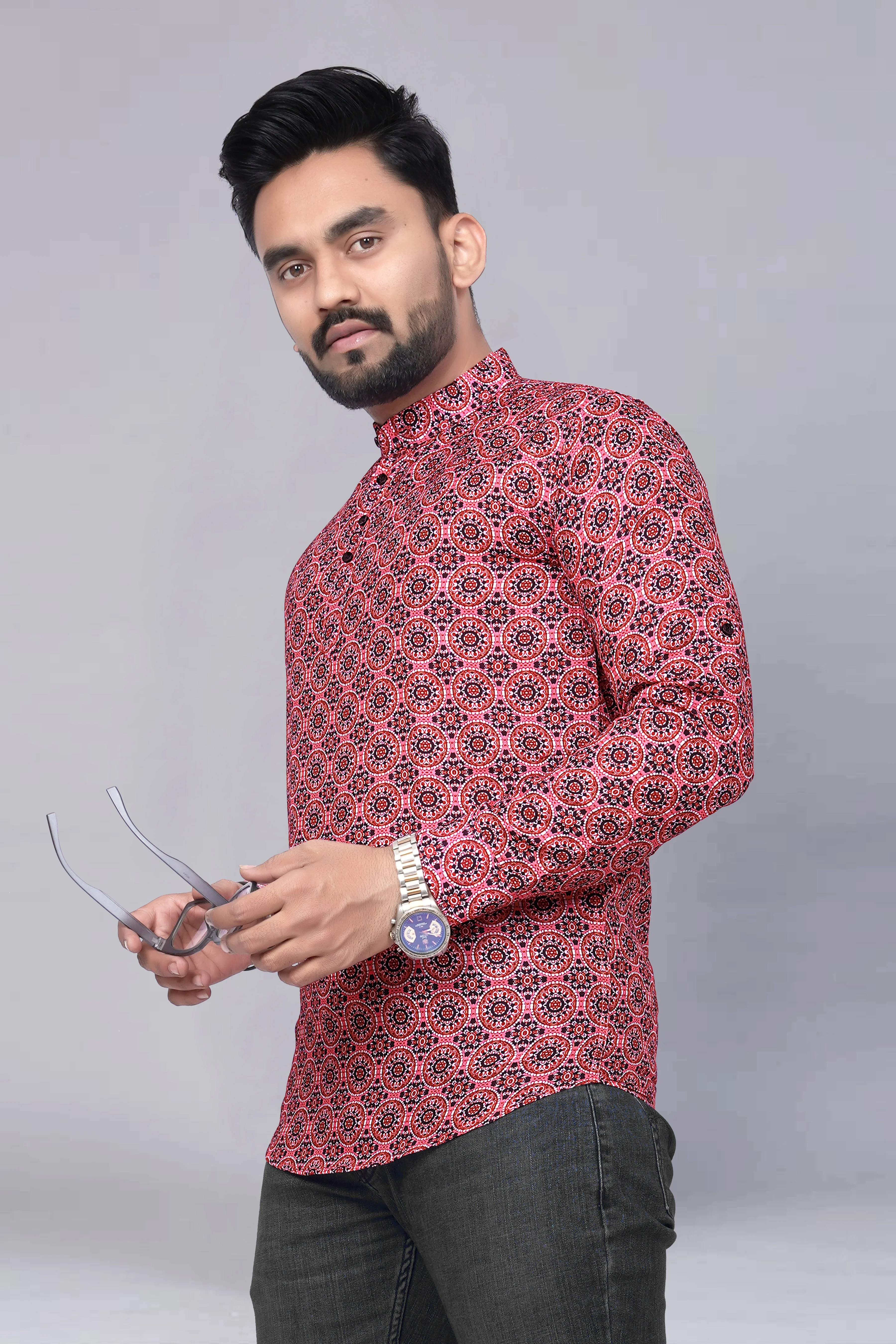 Newly Printed Casual Shirt-Kurta For Men - Image 5