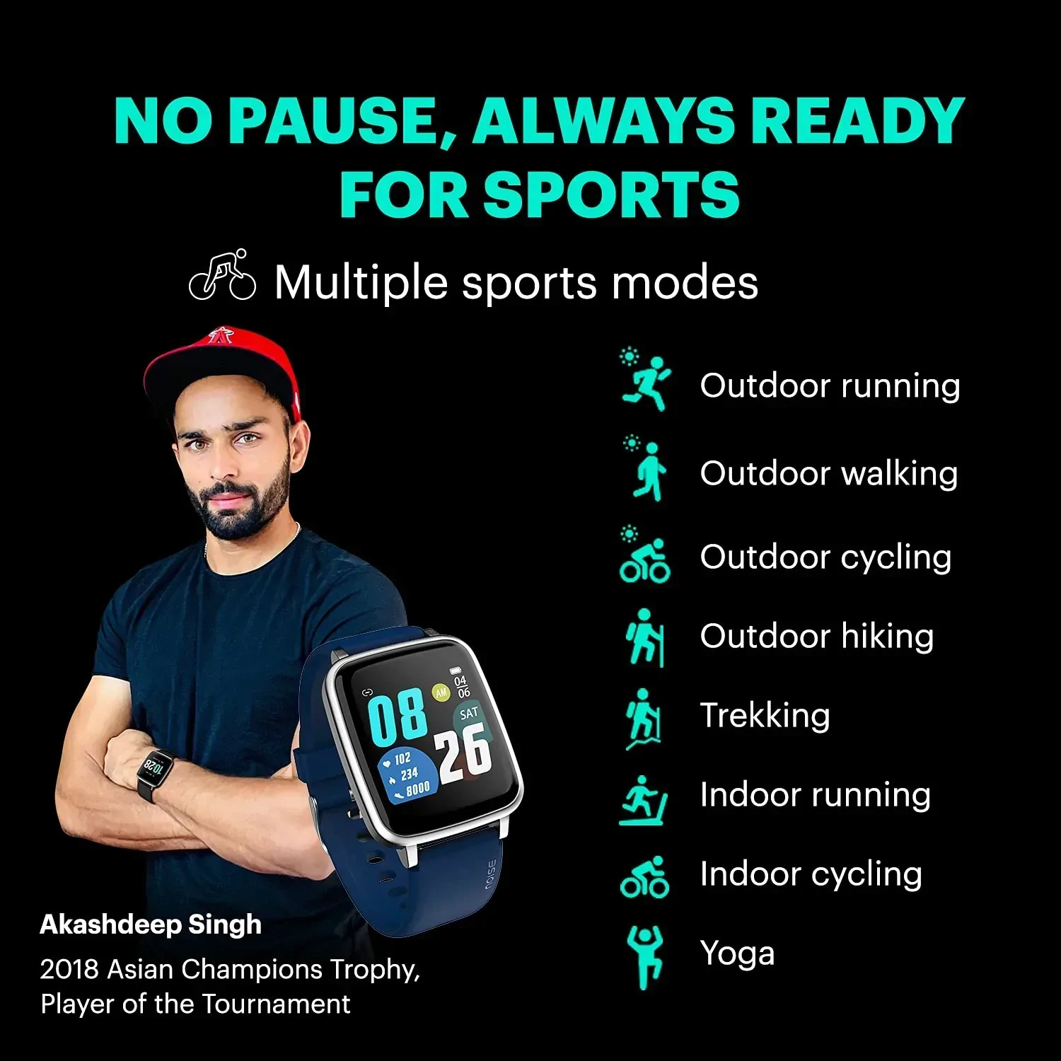 Noise Pulse Smartwatch (Blue) - Image 4