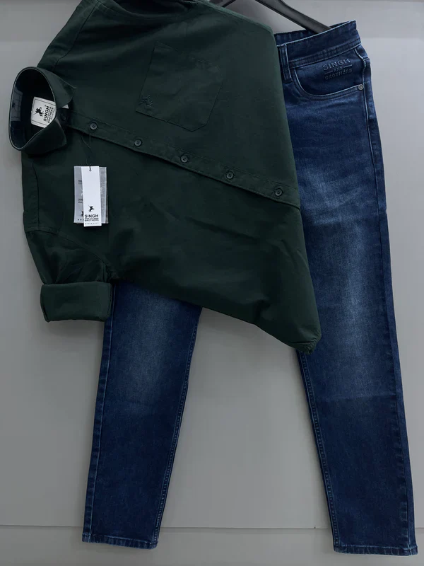 Oxford Shirt With Denim Jeans