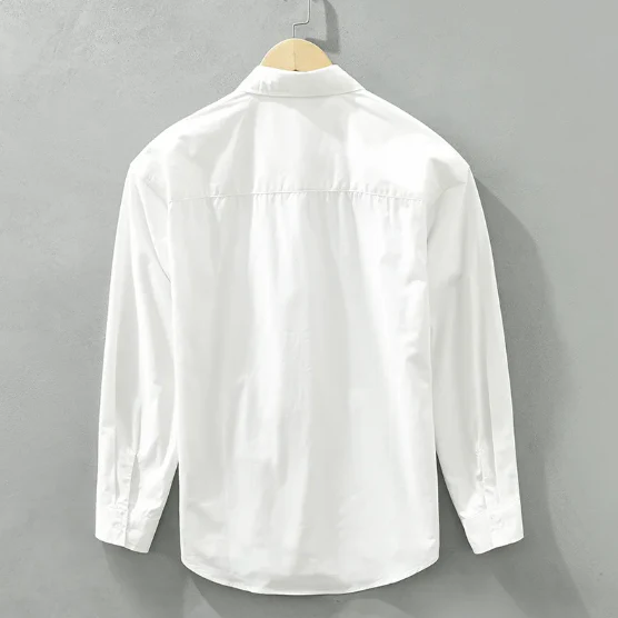 Stylish White Printed Shirt For Men - Image 3