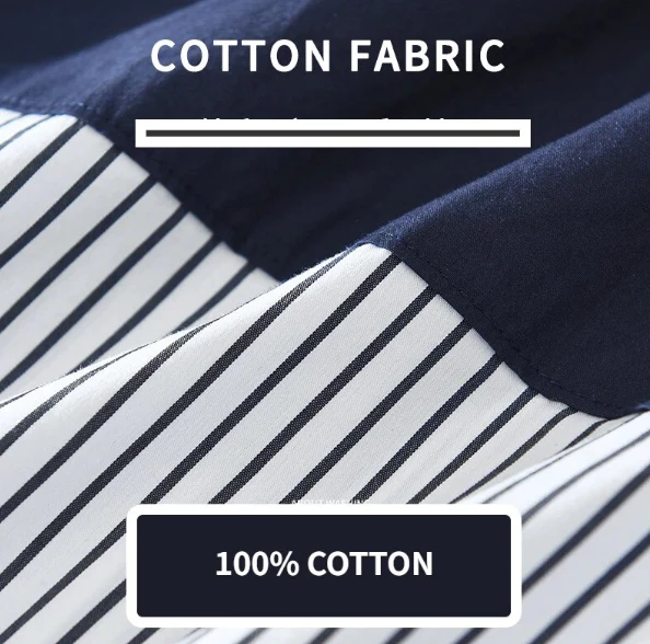 White & Blue Lining Casual Shirt For Men - Image 4