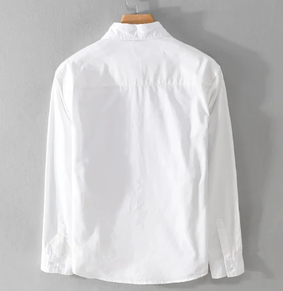 White Stylish Designed Casual Shirt For Men - Image 3